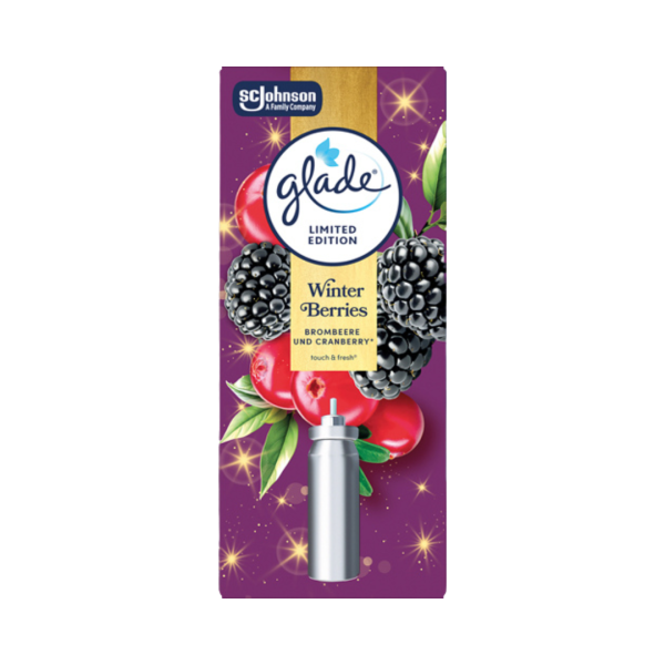 Glade Touch und Fresh Minispray Winter Berries, NACHFUELLUNG Kartusche, 10ml